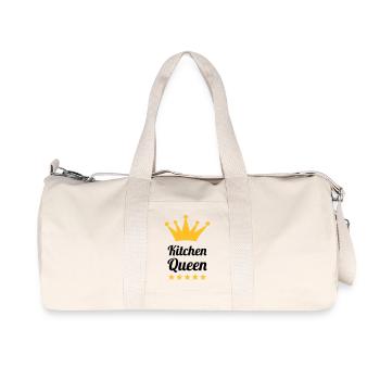 Kitchen Queen - Recycelte Canvas-Sporttasche von Stanley/Stella - Naturweiß - Vorne