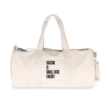 Racisme dit - Sac de sport en toile recyclée Stanley/Stella - blanc naturel - Devant