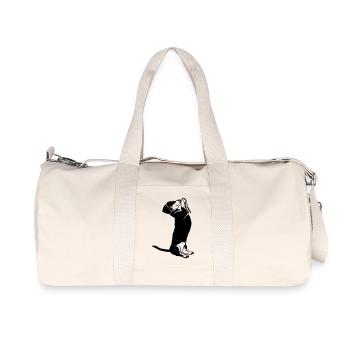 Dackel - Recycelte Canvas-Sporttasche von Stanley/Stella - Naturweiß - Vorne