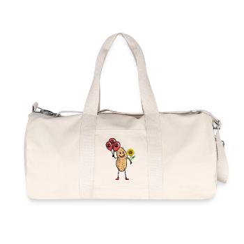 Cacahuète Paix Tournesol Mouvement pour la Paix Paix - Sac de sport en toile recyclée Stanley/Stella - blanc naturel - Devant