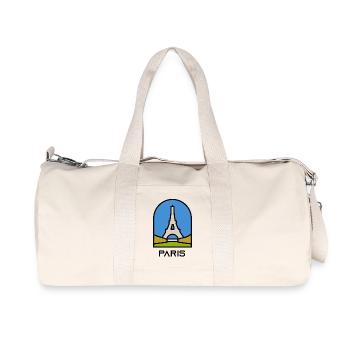 Paris - Sac de sport en toile recyclée Stanley/Stella - blanc naturel - Devant