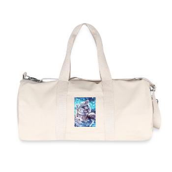 Le Léopardess des neiges - Sac de sport en toile recyclée Stanley/Stella - blanc naturel - Devant