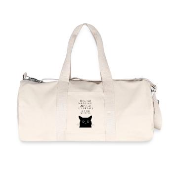 Katze guck süß - Recycelte Canvas-Sporttasche von Stanley/Stella - Naturweiß - Vorne