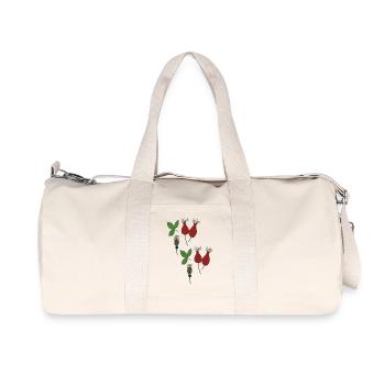 Style églantier - Sac de sport en toile recyclée Stanley/Stella - blanc naturel - Devant