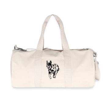 Australian Cattle Dog - Recycled Canvas Sports Bag by Stanley/Stella - natural - Front