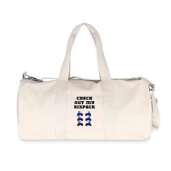 traktor trecker sixpack - Recycelte Canvas-Sporttasche von Stanley/Stella - Naturweiß - Vorne