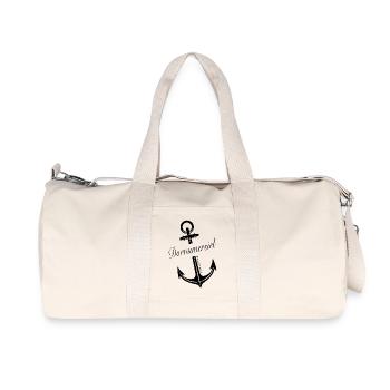 Dornumersiel - Recycelte Canvas-Sporttasche von Stanley/Stella - Naturweiß - Vorne