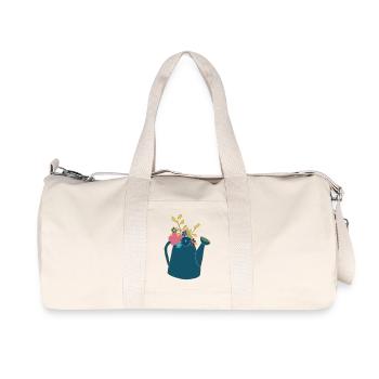Arrosoir bleu - Sac de sport en toile recyclée Stanley/Stella - blanc naturel - Devant