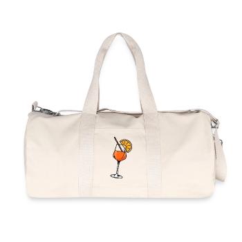 Aperitif Cocktail Aperoli Glass - Recycled Canvas Sports Bag by Stanley/Stella - natural - Front