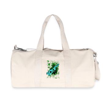 "PushYourLimits" by Acryl Galerie & Design - Recycelte Canvas-Sporttasche von Stanley/Stella - Naturweiß - Vorne