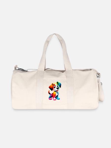 Hund - Recycelte Canvas-Sporttasche von Stanley/Stella - Naturweiß