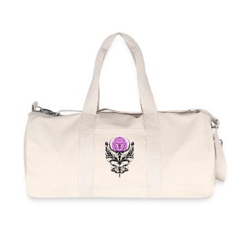 Chardon avec noeud papillon - Sac de sport en toile recyclée Stanley/Stella - blanc naturel - Devant