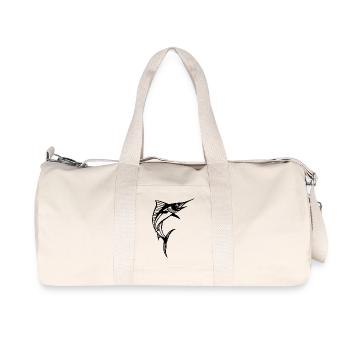 Espadon noir - Sac de sport en toile recyclée Stanley/Stella - blanc naturel - Devant
