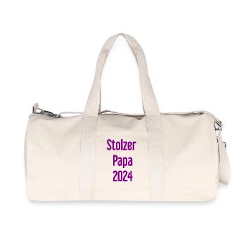 Proud Dad 2024 – for new fathers - Recycled Canvas Sports Bag by Stanley/Stella - natural - Front