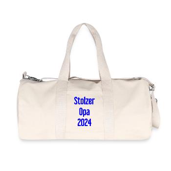 Stolzer Opa 2024 – Perfekt für frischgebackene Opa - Recycelte Canvas-Sporttasche von Stanley/Stella - Naturweiß - Vorne