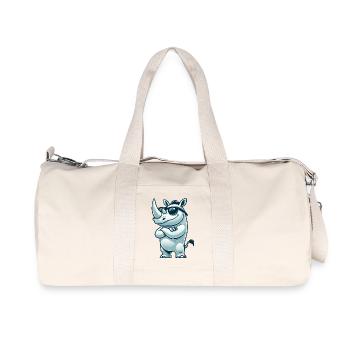 Rhino Comic Sunglasses - Recycled Canvas Sports Bag by Stanley/Stella - natural - Front