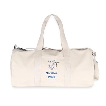 Nordsee 2025 - Recycelte Canvas-Sporttasche von Stanley/Stella - Naturweiß - Vorne