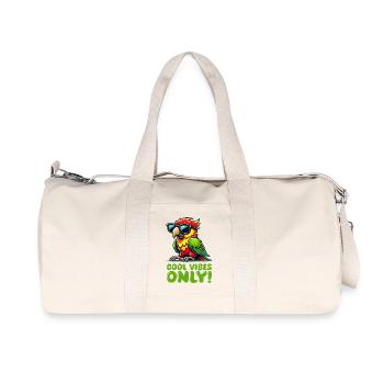 Lunettes de soleil perroquet Bande dessinée - Sac de sport en toile recyclée Stanley/Stella - blanc naturel - Devant