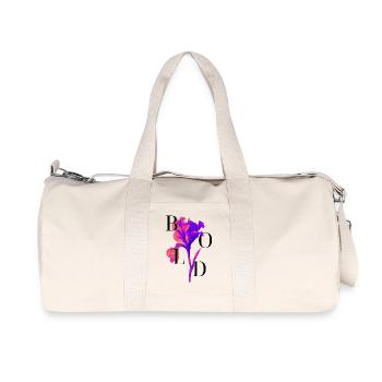 BOLD Flower statement - Recycelte Canvas-Sporttasche von Stanley/Stella - Naturweiß - Vorne