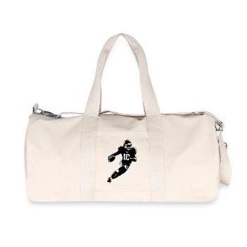 Football américain - Autocollant sportif - Sac de sport en toile recyclée Stanley/Stella - blanc naturel - Devant