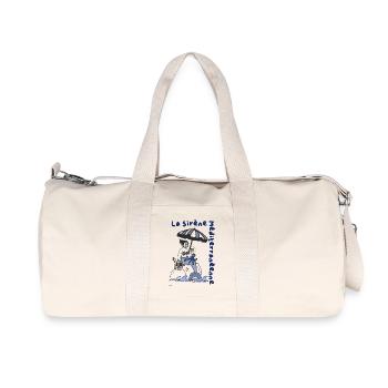 La sirène Méditerranéenne, style rétro - Sac de sport en toile recyclée Stanley/Stella - blanc naturel - Devant