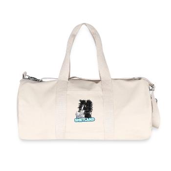 TEAM Shetland - Noir Bicolore - Sac de sport en toile recyclée Stanley/Stella - blanc naturel - Devant