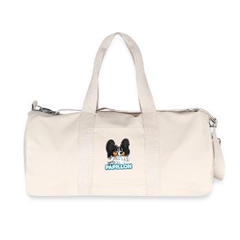 TEAM Butterfly - Black & Tan - Recycled Canvas Sports Bag by Stanley/Stella - natural - Front
