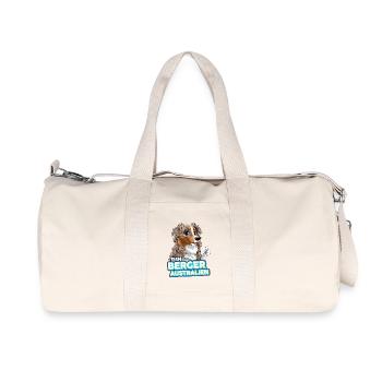 TEAM Australian Shepherd - Red Merle Tricolor - Recycled Canvas Sports Bag by Stanley/Stella - natural - Front