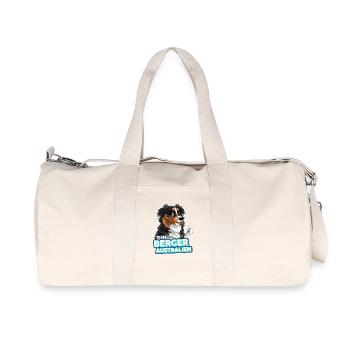 TEAM Australian Shepherd Dog - Black Tricolor - Recycled Canvas Sports Bag by Stanley/Stella - natural - Front