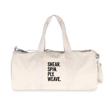 Scher-Spin-Ply-Gewebe - Recycelte Canvas-Sporttasche von Stanley/Stella - Naturweiß - Vorne