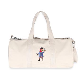 Feathers Ahead of the Pirate Parrot - Recycled Canvas Sports Bag by Stanley/Stella - natural - Front