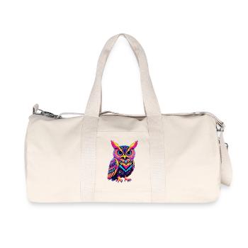 Motif de hibou néon pour des vêtements tendance - Sac de sport en toile recyclée Stanley/Stella - blanc naturel - Devant