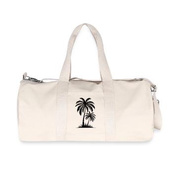 Les palmiers sont mes amis Pure idylle de palmier - Sac de sport en toile recyclée Stanley/Stella - blanc naturel - Devant