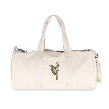 Oeuvre de singe sur arbre - Sac de sport en toile recyclée Stanley/Stella - blanc naturel - Devant