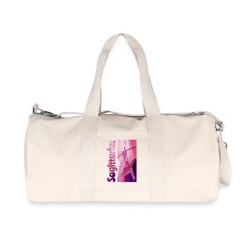 Zodiac Sagittarius Watercolor - Recycled Canvas Sports Bag by Stanley/Stella - natural - Front