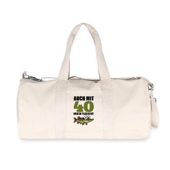 40e anniversaire drôle d’hommes grand brochet cadeau - Sac de sport en toile recyclée Stanley/Stella - blanc naturel - Devant