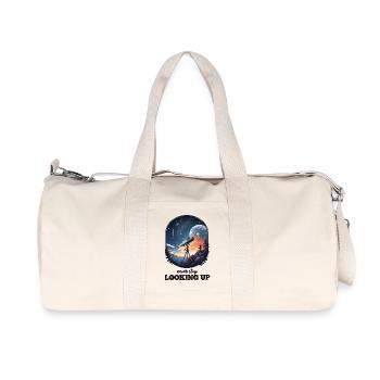 Never Stop Looking Up Hope and Inspiration - Recycled Canvas Sports Bag by Stanley/Stella - natural - Front