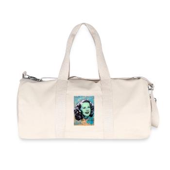 Vintage-Mädchen - Recycelte Canvas-Sporttasche von Stanley/Stella - Naturweiß - Vorne