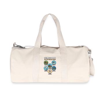 Humorvoll über die Leidenschaft für Traktoren Traktor - Recycelte Canvas-Sporttasche von Stanley/Stella - Naturweiß - Vorne