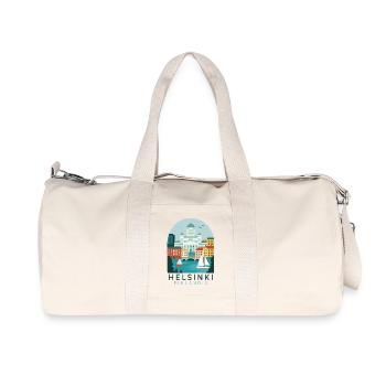 Helsinki Kathedrale Finnland Skyline Illustration - Recycelte Canvas-Sporttasche von Stanley/Stella - Naturweiß - Vorne