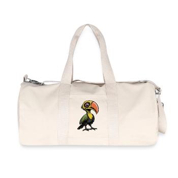 Toucan Bird Halloween Comic Funny - Recycled Canvas Sports Bag by Stanley/Stella - natural - Front