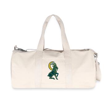 Art Deco Mondziege - Recycelte Canvas-Sporttasche von Stanley/Stella - Naturweiß - Vorne