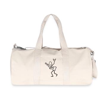 Guitarist on stage at the concert - Recycled Canvas Sports Bag by Stanley/Stella - natural - Front