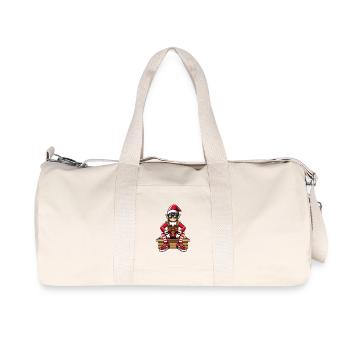Weihnachtself Bling Rapper - Recycelte Canvas-Sporttasche von Stanley/Stella - Naturweiß - Vorne