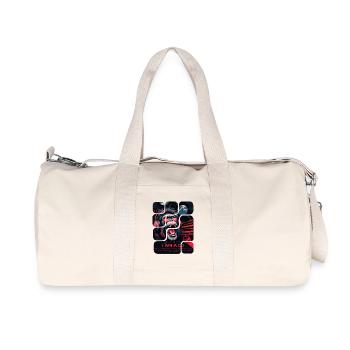 DJ monkey with headphones neon design - Recycled Canvas Sports Bag by Stanley/Stella - natural - Front