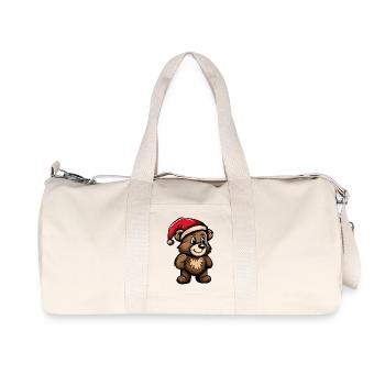 Noël de l’ours - Sac de sport en toile recyclée Stanley/Stella - blanc naturel - Devant