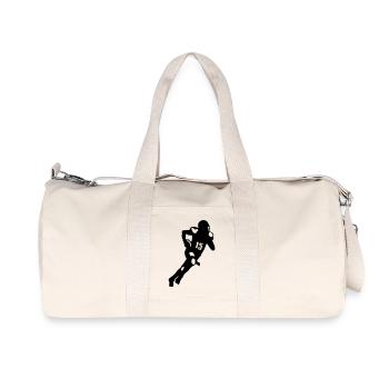 Football - Recycelte Canvas-Sporttasche von Stanley/Stella - Naturweiß - Vorne