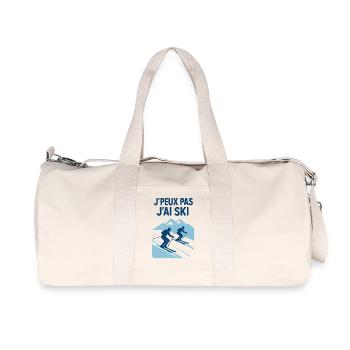 J'peux pas j'ai ski - Sac de sport en toile recyclée Stanley/Stella - blanc naturel - Devant