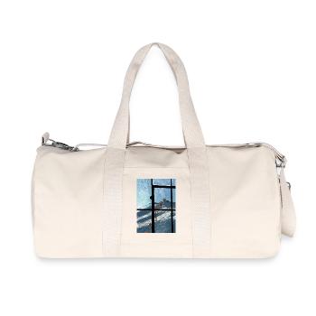 Window view ski lift Blau - Recycled Canvas Sports Bag by Stanley/Stella - natural - Front