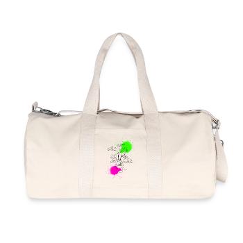 Funky Monstera - Recycled Canvas Sports Bag by Stanley/Stella - natural - Front